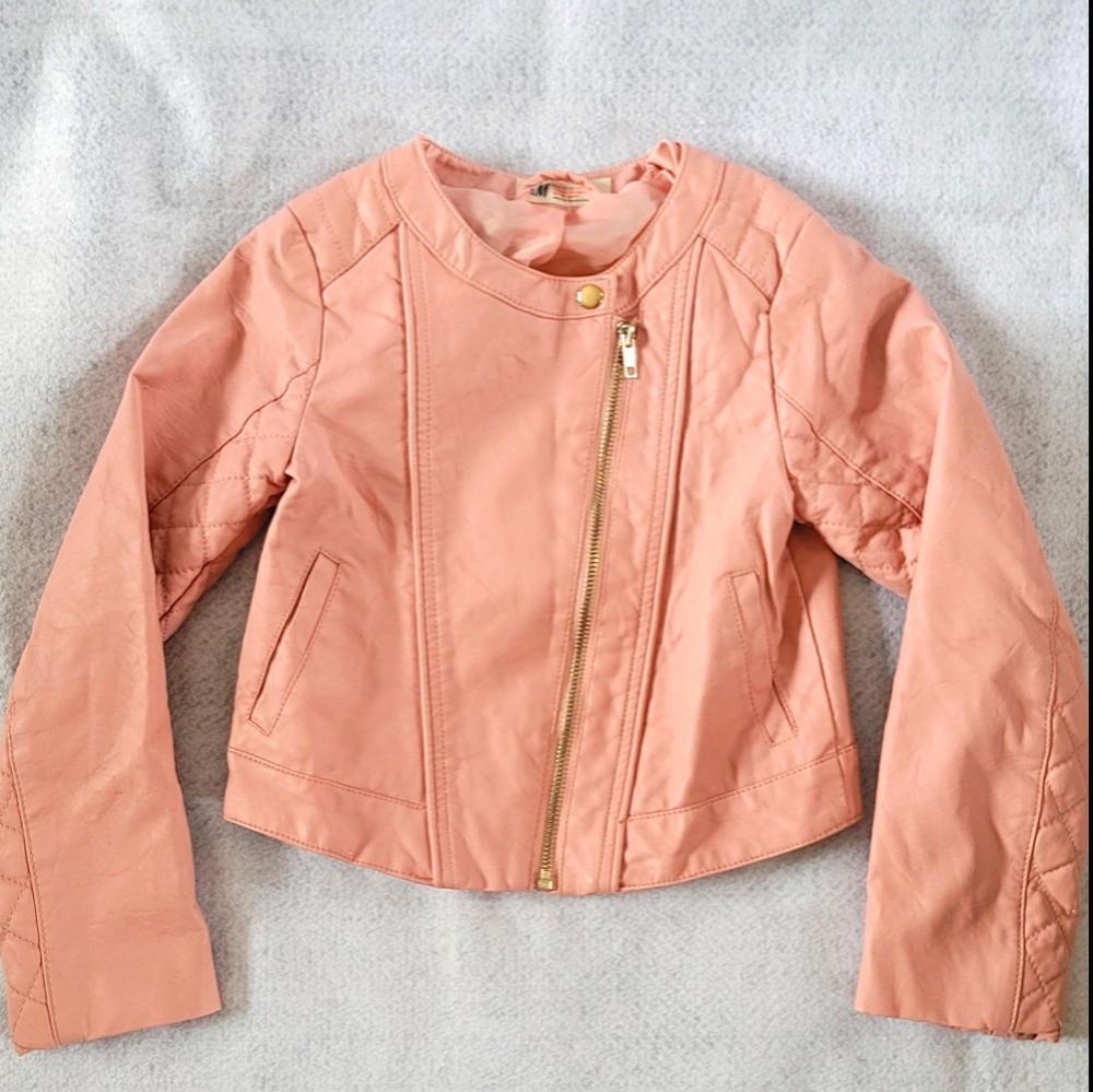 Blush Pink Moto Jacket